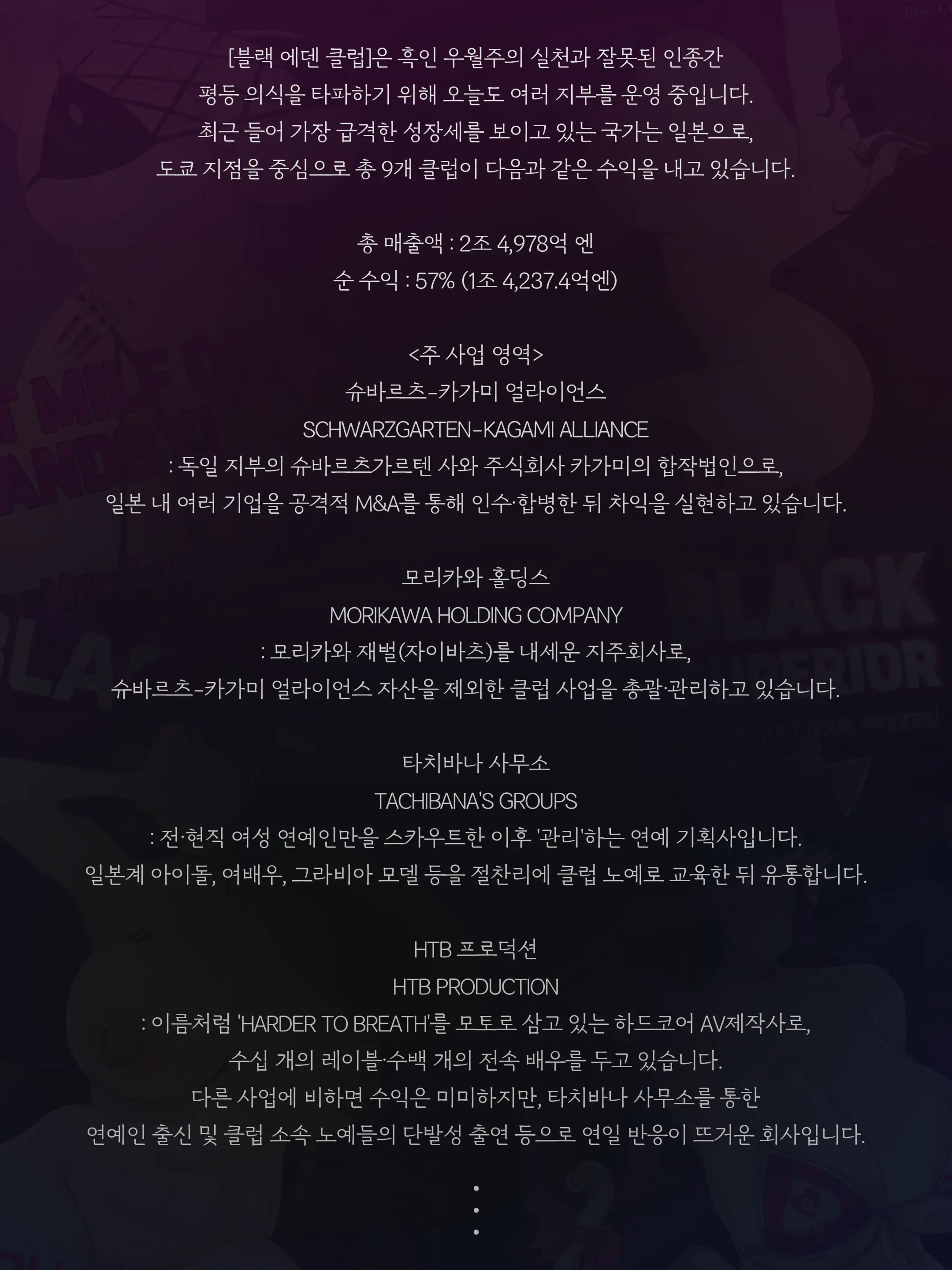 블랙 에덴 클럽 정리 모음（한국어만 있는）（24.7-26.02）